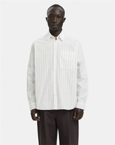 ANNARR - ANRaslund Classic Stripe Skjorte - Brilliant White/Stripes